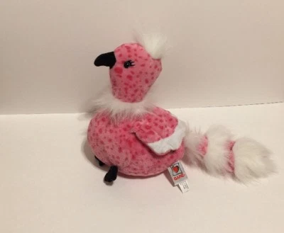 Ganz PINK WHITE CHERRY BLOSSOM BIRD 9х13" Plush Stuffed Animal Webkinz No Code - Image 1 of 4