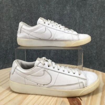 Nike Shoes Womens 8 Blazer LE Low Top Sneakers White Leather Lace Up Comfort - Image 1 of 4