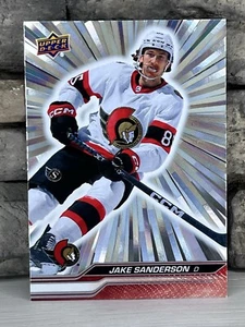 2023-24 Upper Deck Series 2 Outburst Silver #378 Jake Sanderson - Picture 1 of 2