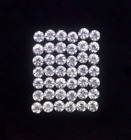 Natural 6 mm Round Cut Calibrated White Zircon 15 Pieces Lot Gemstone