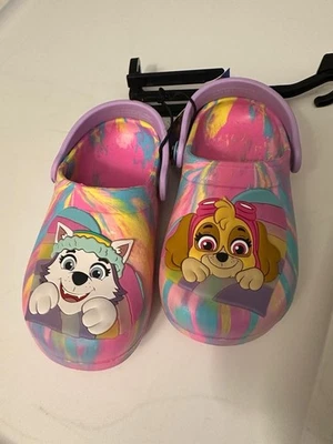 Zapatos Paw Patrol Rosa y Púrpura Niños Talla 7-8 Niñas Zuecos Sin Cordones Nuevos  Foto 1 de 4