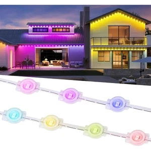 Fussion Permanent Outdoor Lights for House, 200ft Smart RGB LED Outside Lights R - Picture 1 of 7