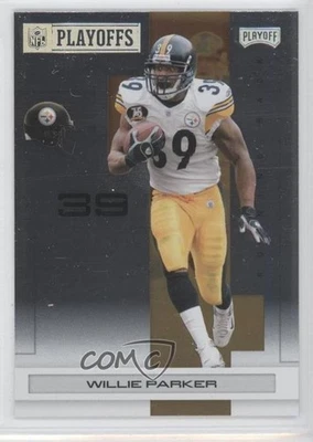 2007 Playoff NFL Playoffs Silver Metalized /249 Willie Parker #77 - Image 1 of 2