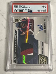 2023 Zenith Will Anderson Jr Rookie Tri Color Patch Auto RPA /299 PSA 9 POP 1 - Picture 1 of 3