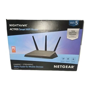 Netgear Nighthawk AC1900 Inteligentny router WiFi R7000-100NAS, Gaming, Dual Band - Zdjęcie 1 z 4