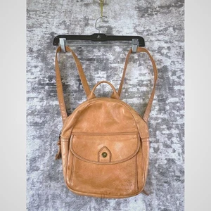 FRYE Leather Melissa Mini Backpack Small Rose Pink Tan Casual Everyday Bag - Picture 1 of 10