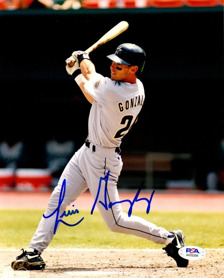 Luis Gonzalez autographed signed 8x10 photo MLB Houston Astros PSA COA - Image 1 of 1