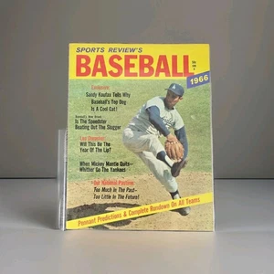 1966 Sports Review Baseball mit Sandy Koufax Cover MLB Los Angeles Dodgers Vintage - Bild 1 von 12