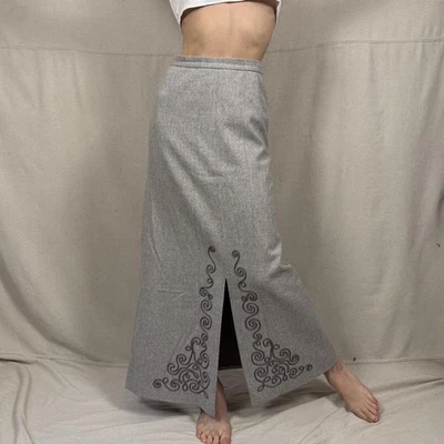 Vintage Jaeger Wool Maxi Skirt | Made in Great Britain | Saks Fifth Avenue - Image 1 of 4