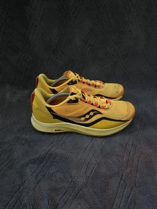 Saucony Peregrine 12Trail Running Shoes Mens Sz 7 Hiking Sneakers Yellow - Picture 1 of 10