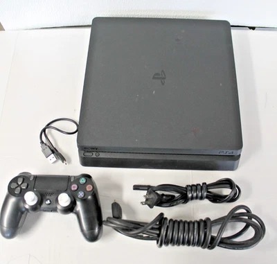 Sony PlayStation 4 Slim Edition 1TB Home Console - Black - Image 1 of 4