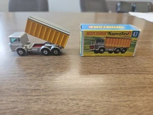 Original Matchbox Trans. Superfast No. 47 DAF Tipper Truck W/Box - Picture 1 of 7