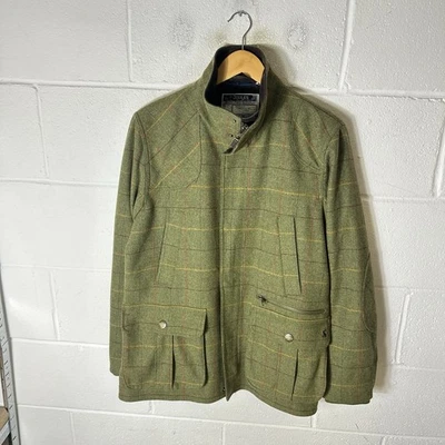 Joules Jacket Mens Medium Green Hambleton Tweed Shooting Hunting Wool Country - Image 1 of 4