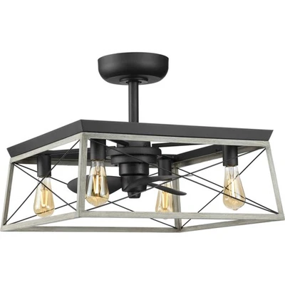 Progress Lighting Briarwood 14 Briarwood 14" 3 Blade Indoor - Grey - Image 1 of 4