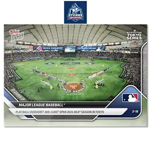 2025 Topps Now #1 Dodgers & Cubs Open MLB Season in Tokyo Japan *Presale* - Bild 1 von 3