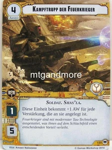 Warhammer 40000 Conquest LCG - Kampftrupp der Feuerkrieger #155 - Base Set dt. - Bild 1 von 1