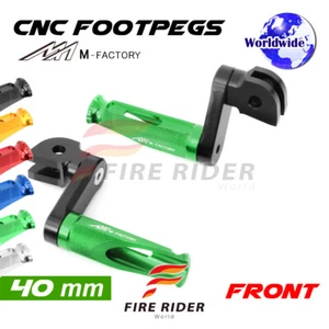 For Honda CBR250RR MC22 93-98 93 94 95 96 40mm Riser CNC Billet Front Footpegs - Bild 1 von 11