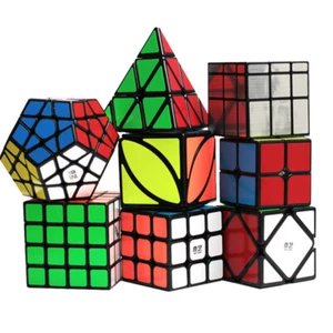 Speed Cube Set Puzzle Cube 8 Pack Magic Cubes Pyraminx Pyramid 2x2 3x3 4x4 Meg - Bild 1 von 7