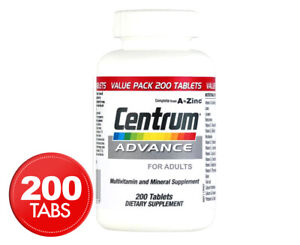 Centrum Advance For Adults Multivitamin & Minerals Dietary Supplement 200 Tablet