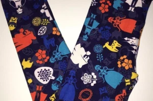 NWT LuLaRoe Disney Kids' S/M SNOW WHITE Icon NAVY BLUE Leggings [3 AVAIL/Disct] - Picture 1 of 2