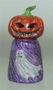 BLAS SERVIN  THIMBLE- HALLOWEEN PUMPKIN #2 PARAGUAY S26 - 1 3/4" - Picture 1 of 2