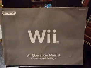 Nintendo Wii Console Operations Manual - Channels and Settings Book Only - Picture 1 of 4