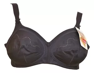 Triumph Doreen + Cotton 01 N BH ohne Bügel in schwarz 0004-04 Neu - Picture 1 of 5