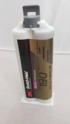 Adhesivo epoxi 3M Scotch-Weld DP190, translúcido, paquete doble de 48,5 ml, estuche de 12 Foto 1 de 4