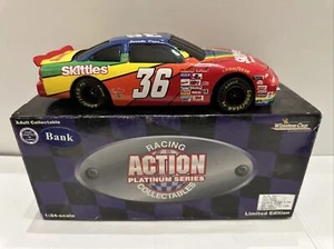 1997 Derrike Cope #36 Skittles Pontiac 1/24 Scale Nascar Diecast Bank - Picture 1 of 3