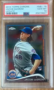 Jacob Degrom 2014 Topps Chrome Update #MB-19 PSA 10 (RC) - Picture 1 of 2