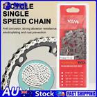 Au Full Electroplated Bicycle Chain 114 Quick Links Fixed Gear Mountain Bike Cha