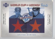 2004-05 Upper Deck World Cup of Hockey Tribute Chris Chelios Tony Amonte HOF