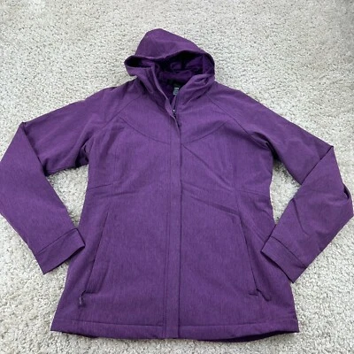 Jaqueta Kirkland Feminina Roxa Média com Zíper Com Capuz Fuzzy Forrada Macia  - Imagem 1 de 4