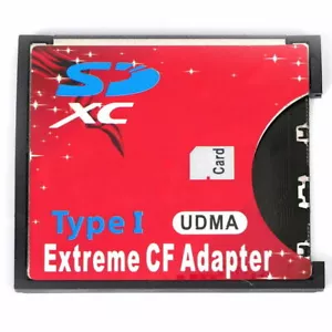 CF Card Type I Support SD3.0 CF CompactFlash Card Adapter SD SDHC tarjetas de memoria - Imagen 1 de 7
