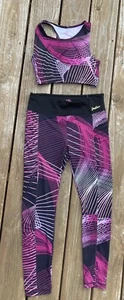 Girls Justice Sports Bra gym Active Capri Legging Outfit Sz XXL 16p/18p 2 Piece - Picture 1 of 4