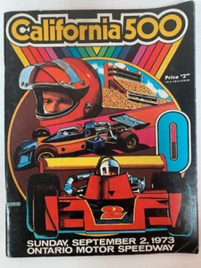 PROGRAMA DE EVENTOS DE SPEEDWAY MOTOR CALIFERIA 500 ONTARIO 1973 - Imagen 1 de 1
