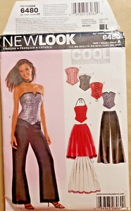 Patrón de costura Simplicity New Look 6480. Corsé, pantalón y falda. Talla A - Imagen 1 de 3