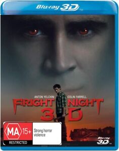 FRIGHT NIGHT 3D BLU-RAY rare Dreamworks cult vampire horror movie REGION A B C