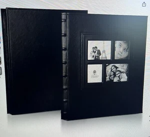 Álbumes de fotos. 13” x 14” x 2,5”. Cuero sintético negro. Tiene capacidad para 500 fotos 4x6. Nuevo. - Imagen 1 de 9