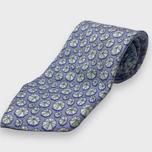 Vineyard Vines 100 % Seide blau lila Regenschirm Krawatte Länge 60" Breite 3 3/4" - Bild 1 von 4
