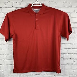 Columbia PFG Men's Size Large Red Vented Polo Short Sleeve Fishing Outdoor Shirt