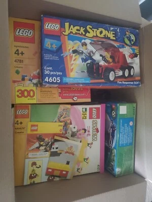 NEW Vintage Lego Toy Lot Bulk Mixed Building Bricks Parts Pieces WASHED Box 5 - Image 1 of 4