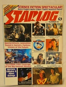 1984 STARLOG Magazine #84 FN 6.0 Indiana Jones / Gremlins / Frank Oz / Conan - Picture 1 of 5