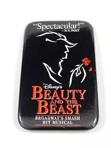 Disney's Beauty and the Beast Broadway Hit Musical Pinback SELTEN - Bild 1 von 2