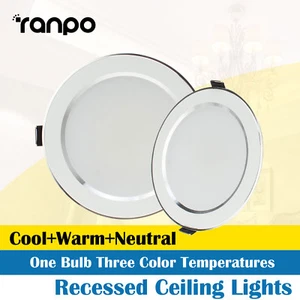 LED Panel Downlights Recessed Ceiling 3W 5W 7W 9W 12W 15W 18W Lamp 220V RC406 - Picture 1 of 16