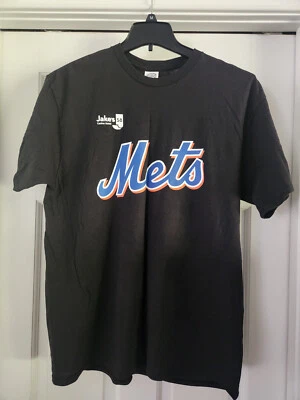 NUEVO SIN ETIQUETAS Negro New York Mets Hombres Adultos Grande Scherzer 21 MLB Camiseta Ropa Foto 1 de 3