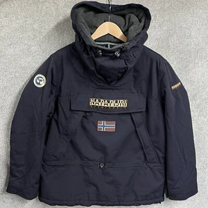 Napapijri Skidoo Jacket Mens 2XL Navy Blue Rainforest XXL Fleece Vintage Ski - Picture 1 of 24