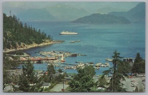 Tarjeta postal vintage de Horseshoe Bay, West Vancouver, BC, Canadá - Imagen 1 de 2