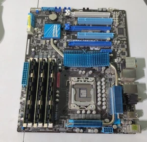 ASUS P6X58D Premium Motherboard As Is For Parts "Was Smoking On Two Parts" - Picture 1 of 10
