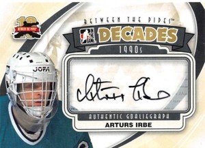 2011-12 Between The Pipes Autographs #AAI Arturs Irbe DEC